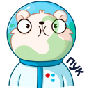 Space Bear VK sticker #15