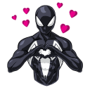 Spider man. Black Suit VK sticker #1