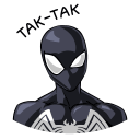 Spider man. Black Suit VK sticker #4