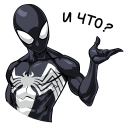 Spider man. Black Suit VK sticker #9