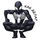 Spider man. Black Suit VK sticker #13