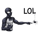 Spider man. Black Suit VK sticker #17