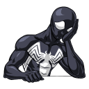 Spider man. Black Suit VK sticker #19