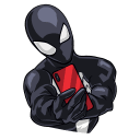 Spider man. Black Suit VK sticker #24