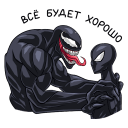 Spider man. Black Suit VK sticker #25
