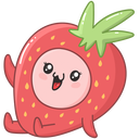 Strawberry VK sticker #1