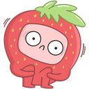 Strawberry VK sticker #34