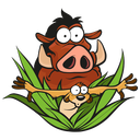 Timon and Pumbaa VK sticker #9