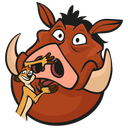 Timon and Pumbaa VK sticker #12