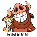 Timon and Pumbaa VK sticker #16