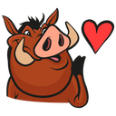Timon and Pumbaa VK sticker #22