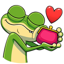 Froggy and Croaky VK sticker #11