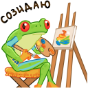 Tree frog VK sticker #12