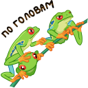 Tree frog VK sticker #20