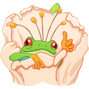 Tree frog VK sticker #31