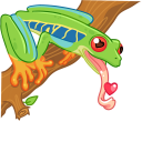 Tree frog VK sticker #33