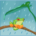 Tree frog VK sticker #39