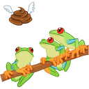 Tree frog VK sticker #44