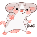 Warm Mice Hugs VK sticker #18