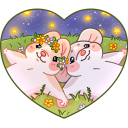 Warm Mice Hugs VK sticker #23