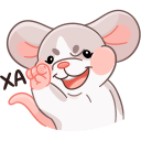 Warm Mice Hugs VK sticker #30