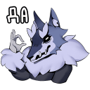Wolf VK sticker #4